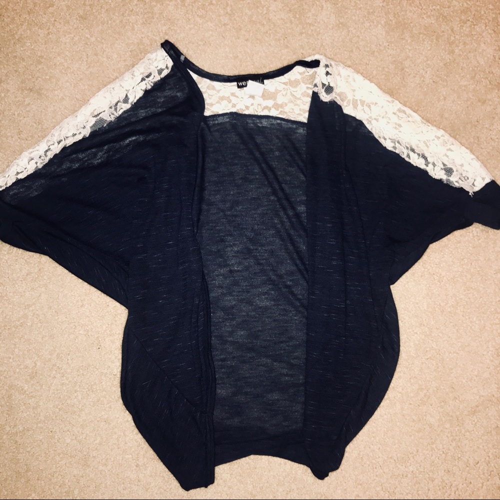 Short sleeve cardigan